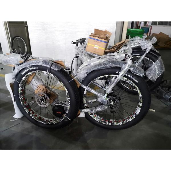 750W 48V E Bicycle 20 Inch Yellow Fat Tire Electric Bike for 31-60 km Range per Power