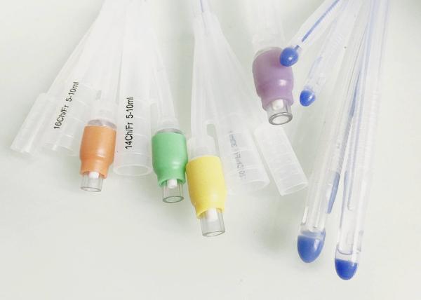 EO Gas Sterile Double Balloon Foley Catheter Triple Lumen Types CE Compliant