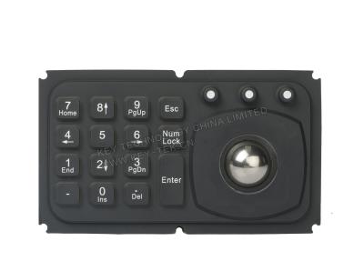 Teclado chave da montagem do painel mini 15 com o trackball para o equipamento médico, diagnóstico