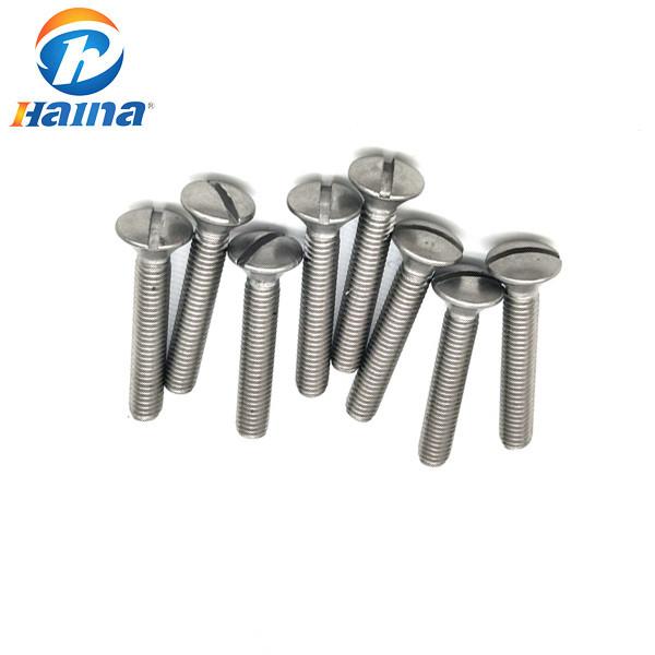 SS304 SS316 316L Slotted Socket Stainless Steel Metric Machine Screws