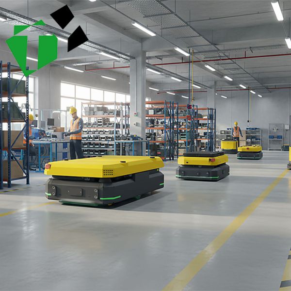 Telescopic Lift Docking Automated Guided Vehicle System Electronic Steering for Smooth Operations