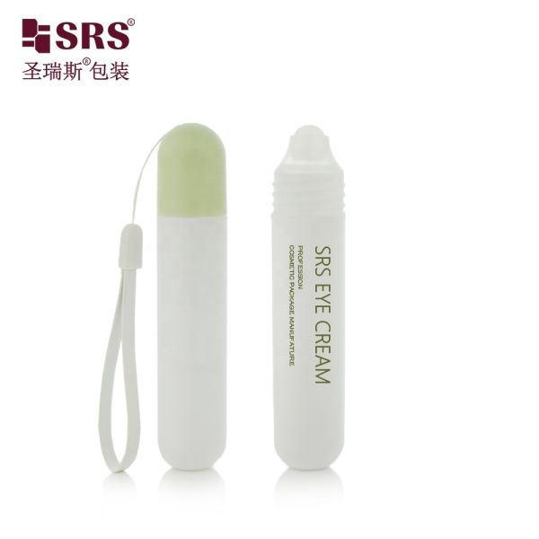 Frosted Pink Cap Bottle PP Plastic Roller Ball Oil Bottle Round 25ml Baby Massage Oil Bottle