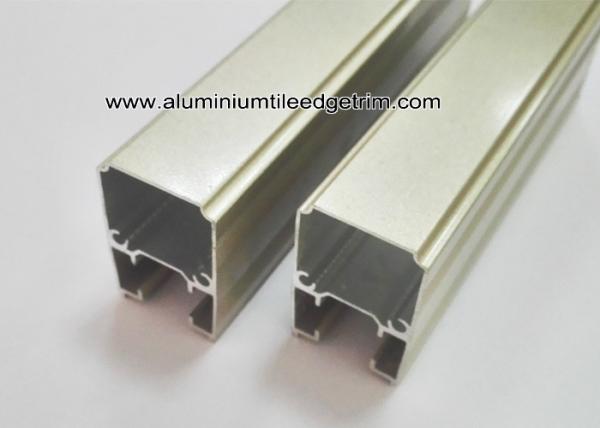 Extruded Anodized Aluminum C Slide Track Channel / Tubes For Sliding Door