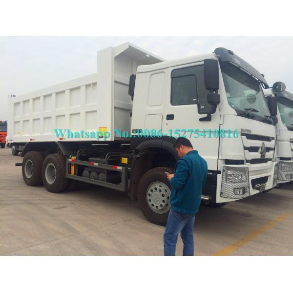 White Color HOWO 371/336/290/266HP 6x4 10 wheeler Mining Dump/ Dumper/Tipper Truck volvo Technology For Laos Myanmar