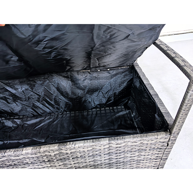 Garden Leisure Storage Waterproof Polyester loveseat Rattan Bench