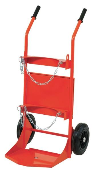O cilindro alaranjado Dolly Oxygen Tank Cart With do propano de 20ltr 50ltr roda