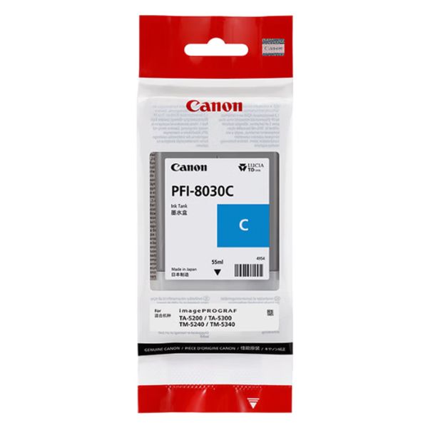 Original Can on PFI-8030 Full Colored Digital Printing for Cartridge for TM-5240/5340 Plotter Japan