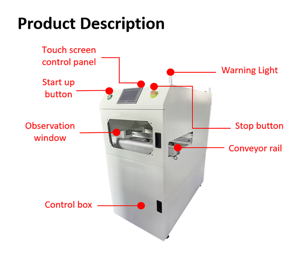 Automatic SMT PCB Vacuum Suction Loader Unloader Machine Magazine Type With SMEMA Signal for Production Line Assembly