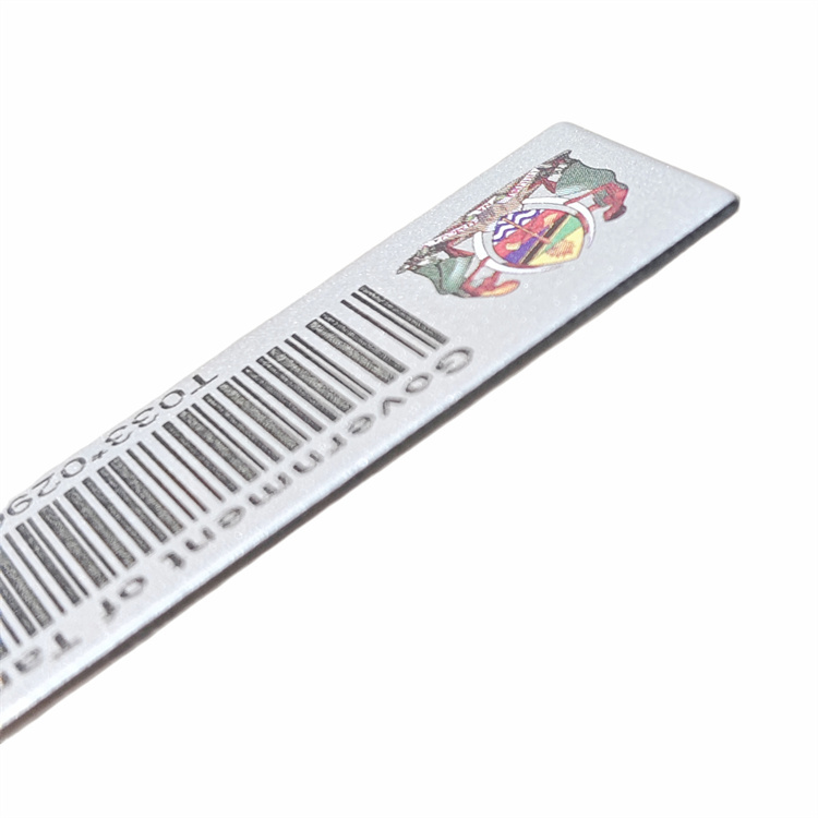Custom Durable Industrial Storehouse QR Code Labels Barcode Mini Metal Aluminum Asset Tags
