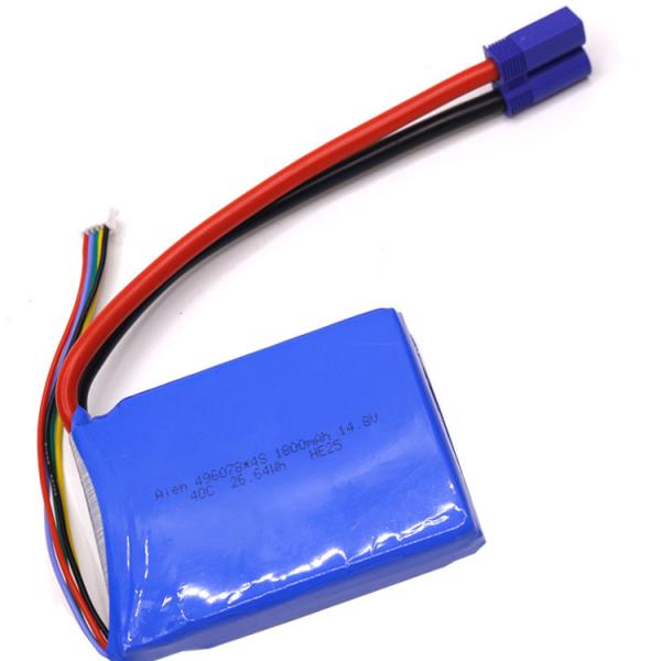 40C High Power 14.8V 1800mAh Lithium Polymer Battery Pack