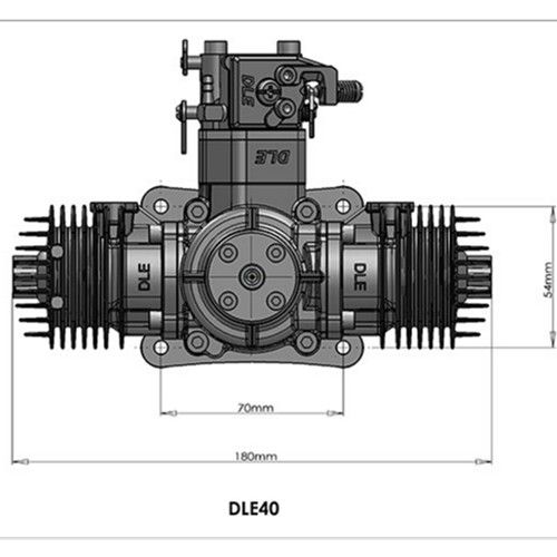 Wholesale Price DLE40 Cc GAS Engine For RC Airplane Model Hot Sel -