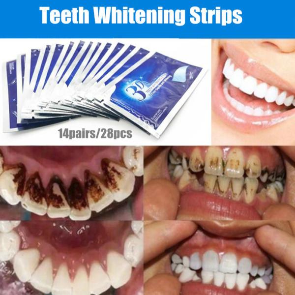 5D Gel Teeth Whitening Strips Hygiene Care Non Peroxide Kit