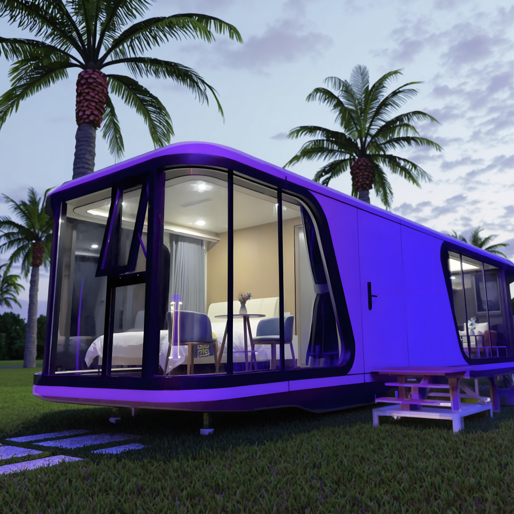 Factory Direct Modern Square Outdoor Travelling Camping Custom Prefab Houses Eco-Friendly Waterproof Durable Safe Easy