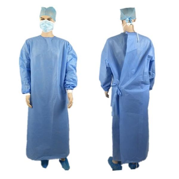 Waterproof 35 40gsm Disposable SMS Surgical Gown