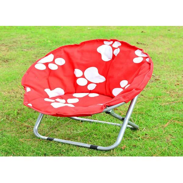 600 X 300D PVC Coated Outdoor Padded Chair Canvas Small Moon Chair Steel Frame