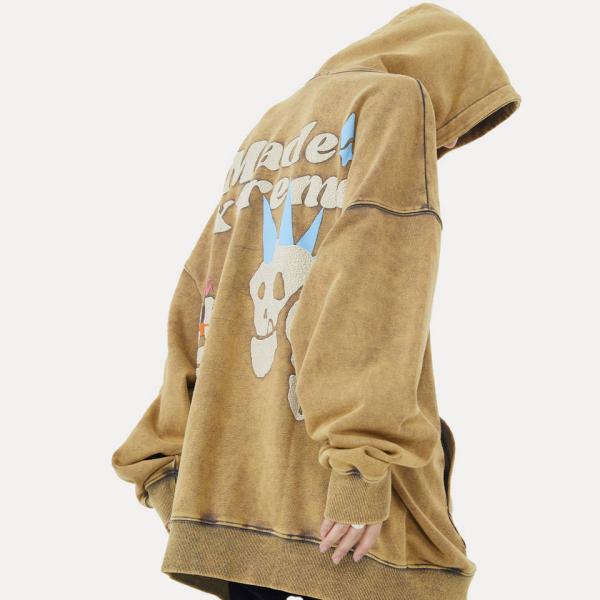 Unisex равнина рукава Hoodie дела случайная регулярная длинная покрасила