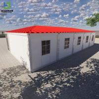 Maison de conteneurs de panneaux en PU Connexion boulonnée modulaire en acier résistant à la corrosion