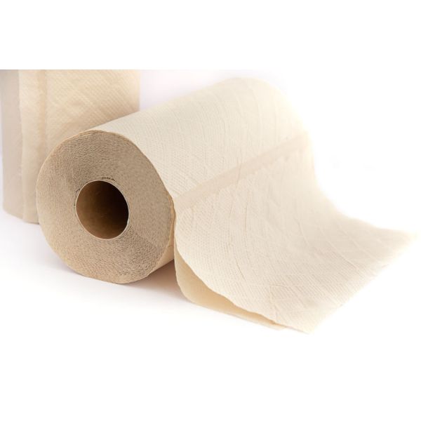 Ecofriendly custom printed Natural cream beige Standard size tissue paper towels rolls
