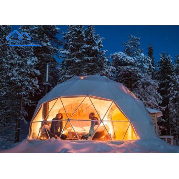 Алюминиевая рама Глампинг Геодезический купольный шатер для путешествий на открытом воздухе Крыша верхняя палатка Глампинг