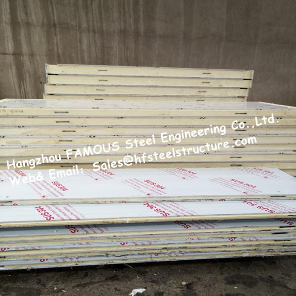 Fireproof Industrial Freezer Panels / PU Sandwich Panels With Broad Availability