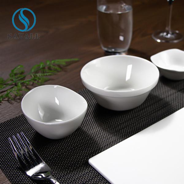 White New Spring Customize Logo Dinner Set Airline Dinnerware