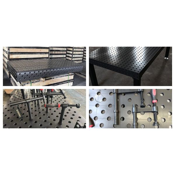 3D 16mm hole Welding table 2400 x1200 x100mm Nitrided FinishW/104pc Clamp Kit