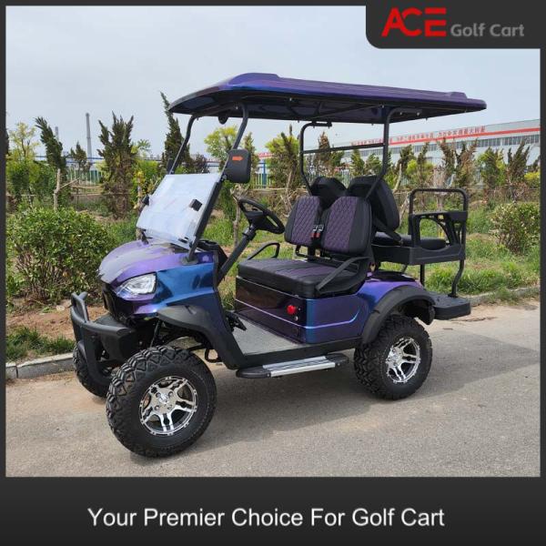 CE Certificate Electric Golf Scooter 4 Seaters Lithium Battery Blue Color