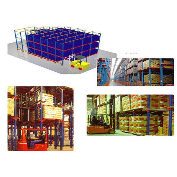 Логистический центр Промышленный стальной привод в системе подставки паллет для склада