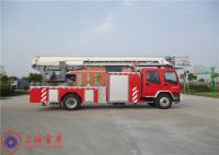 Altura do carro de bombeiros 30m da plataforma da escada de Isuzu Chassis Stainless Steel Aerial