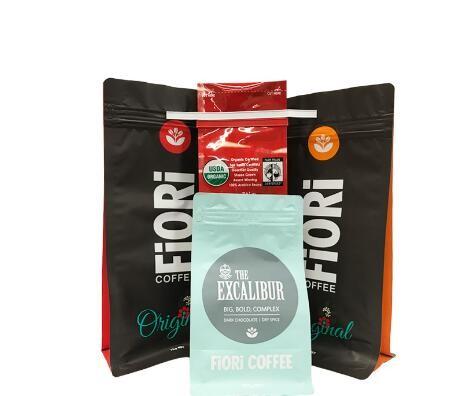 Lamination Material Customized Colorful Print Coffee Package Moisture Proof Plastic Coffe Beans