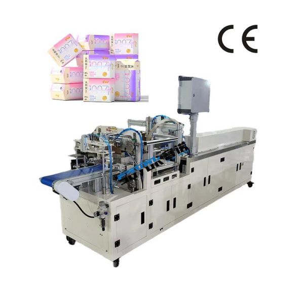 Servo Driven 8-10 PCs Sanitary Napkin Premade Pouch Automatic Bagging Sealing Machine