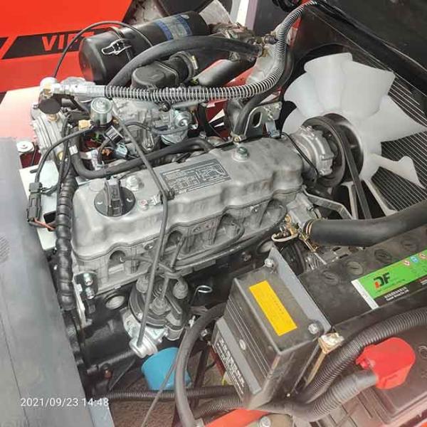 5000kg 4 Wheel Counterbalance Forklift Orange Counter Balance Fork Truck