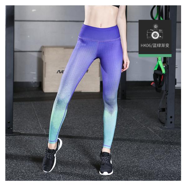 Таможня Waisted Stretchy гетры носки йоги дам нейлона 220GSM высокая напечатала