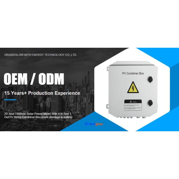 20 3out 1000vac Solar Power Meter With 4 In And 1 Out Pv String Combiner Box avoid damage to battery