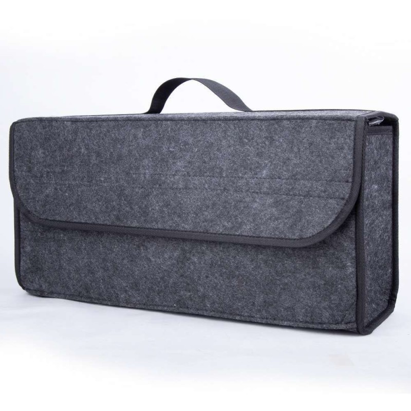 Round Folding Car Felt Kit Trunk Storage Bag Truck Felt Storage Tote Bag