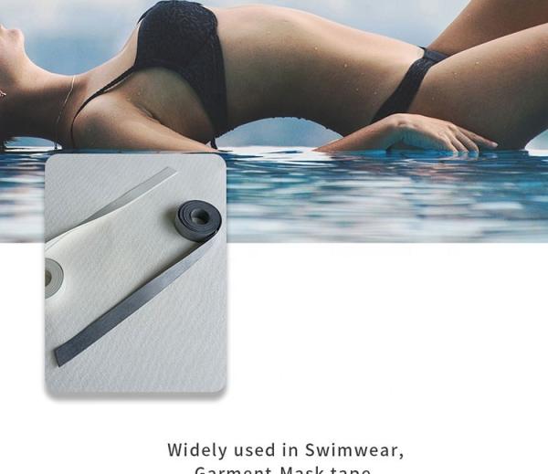 Niris Lingerie Tenacity Waterproof Latex Natural Rubber Band Oeko-tex Elastic Rubber Tape for Swimwear