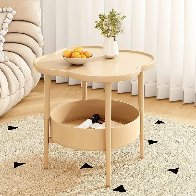 Living Room Coffee Bedside Simple Modern Side Table with Storage Shelf
