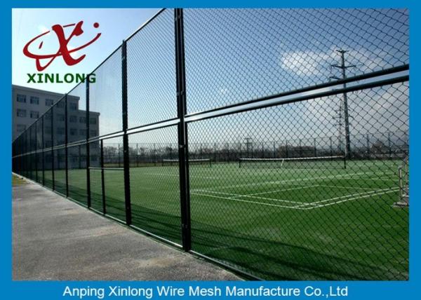 Durable Sports Ground Fencing , Link Chain Fence For Tennis Ground