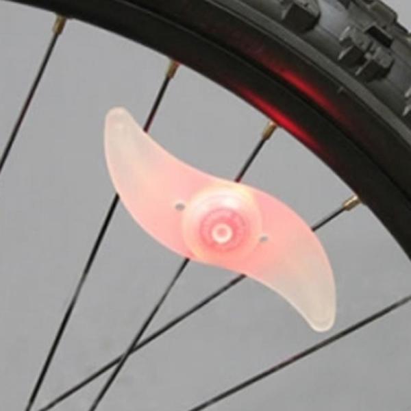 1 x Button Battery Powered JWA Silicone Bike Light Frame for Colorful and Fun Cycling