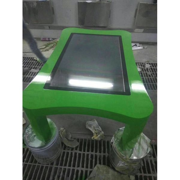 Stand 43 inch LCD interactive touch coffee table with embedded PC Win10 OS