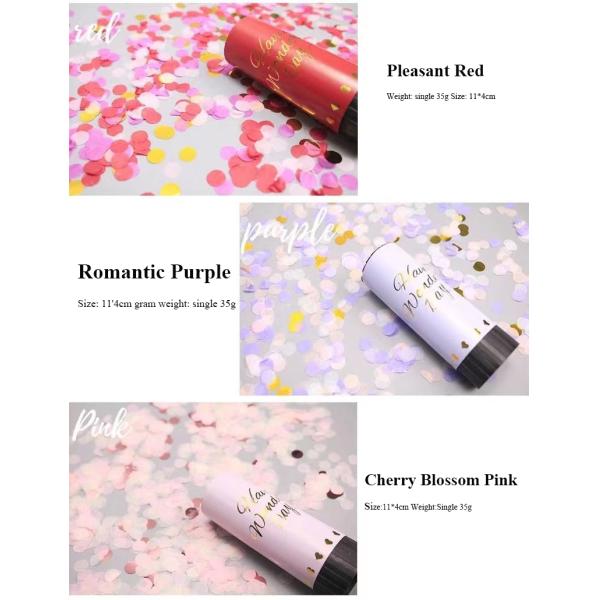 Custom Logo Happy Wedding Birthday Party Biodegradable Paper Spring Confetti Poppers