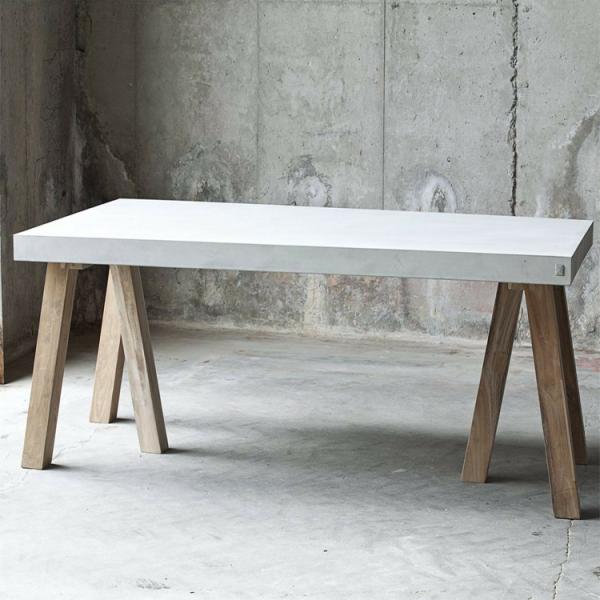 Customized Cement Furniture Living Room Table Concrete Furniture Side Table Modern Round Concrete Coffee Table