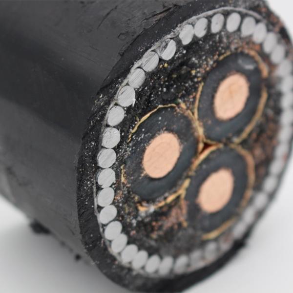 High Voltage 26/35KV Xlpe Insulated Electric Cable Pure Copper Core Steel Wire Armored Power Cables