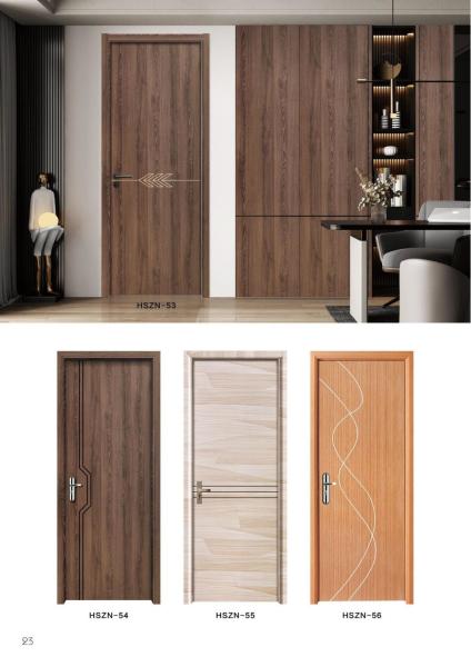 Swing Open Style Residential WPC Door 700mm-1100mm Regular Width
