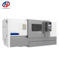 Torneio CNC grande HTC40P guia deslizante trilho Fanuc Torneio 12 Estação torre inclinada Cama Torneio CNC
