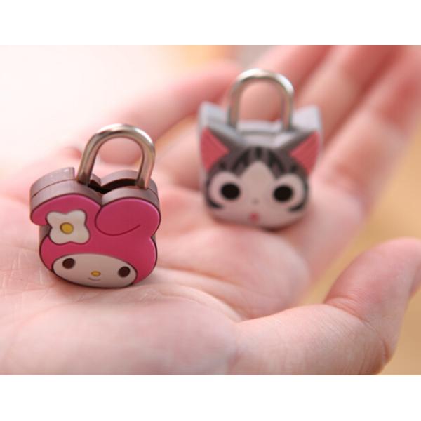 Fashion Cute Cartoon Lock Animal Padlock Silicone Mini Lock for Diary