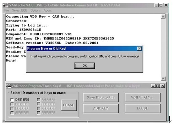 Tacho v программник 5,0 автоматический ECU для VDO бросается с NEC MCU 24C32/24C64