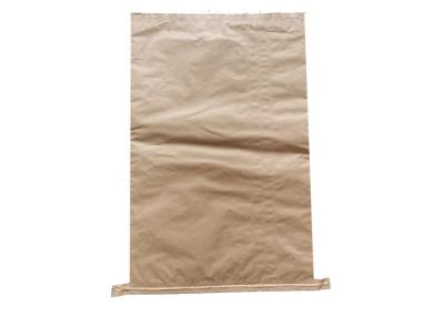 Waterproof Sewn Open Mouth Multiwall Paper Bags Biodegradable High Speed Filling