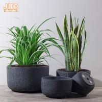 Os plantadores Clay Pots Garden Planters do MGO para o potenciômetro do plantador de Polyresin da venda ajustaram Grey Planters Round Pots