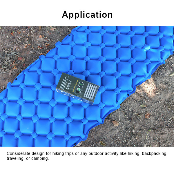 Compact Outdoor Sleeping Pad 5cm Inflatable Sleeping Pad Camping Bed Pad